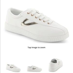 Tretorn Nyliteplus Metallic gold size 8.5